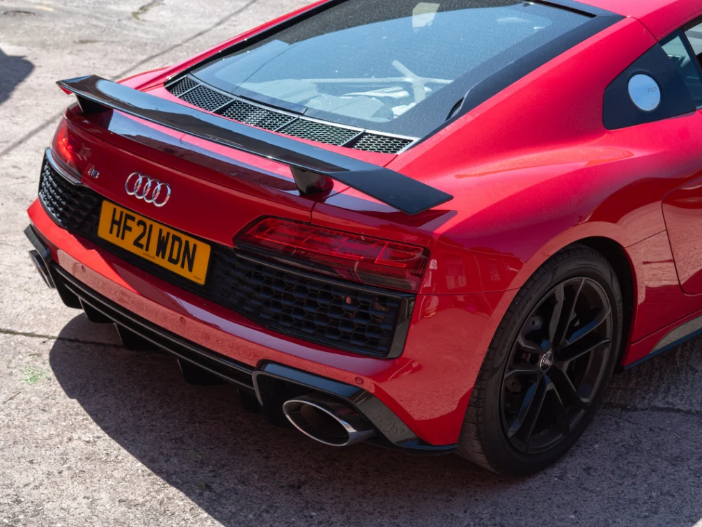 Audi Red Car Spoiler