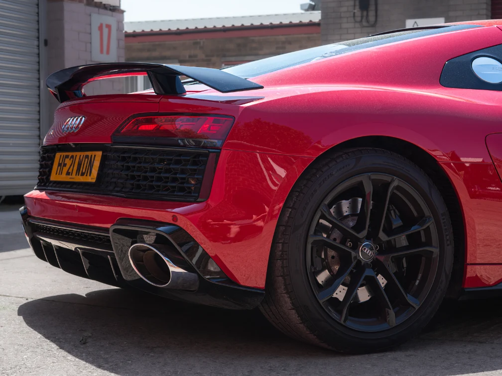 Red Audi Car Spoiler